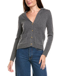 Kier + J Sailor Collar Wool & Cashmere-Blend Cardigan