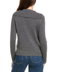 Kier + J Sailor Collar Wool & Cashmere-Blend Cardigan
