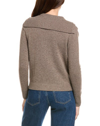 Kier + J Sailor Collar Wool & Cashmere-Blend Cardigan