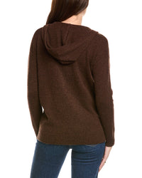 Kier + J Oversized Wool & Cashmere-Blend Hoodie