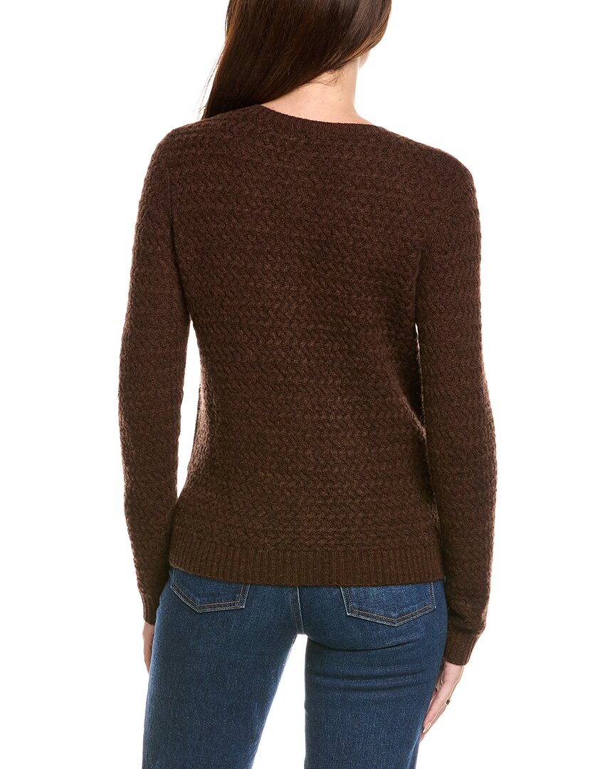 Kier + J Basket Weave Wool & Cashmere-Blend Cardigan