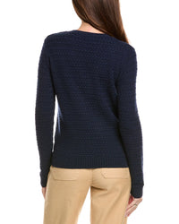 Kier + J Basket Weave Wool & Cashmere-Blend Cardigan