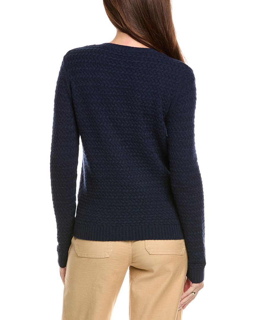 Kier + J Basket Weave Wool & Cashmere-Blend Cardigan