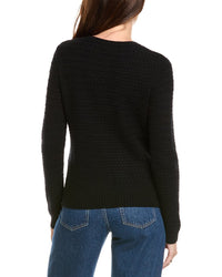 Kier + J Basket Weave Wool & Cashmere-Blend Cardigan