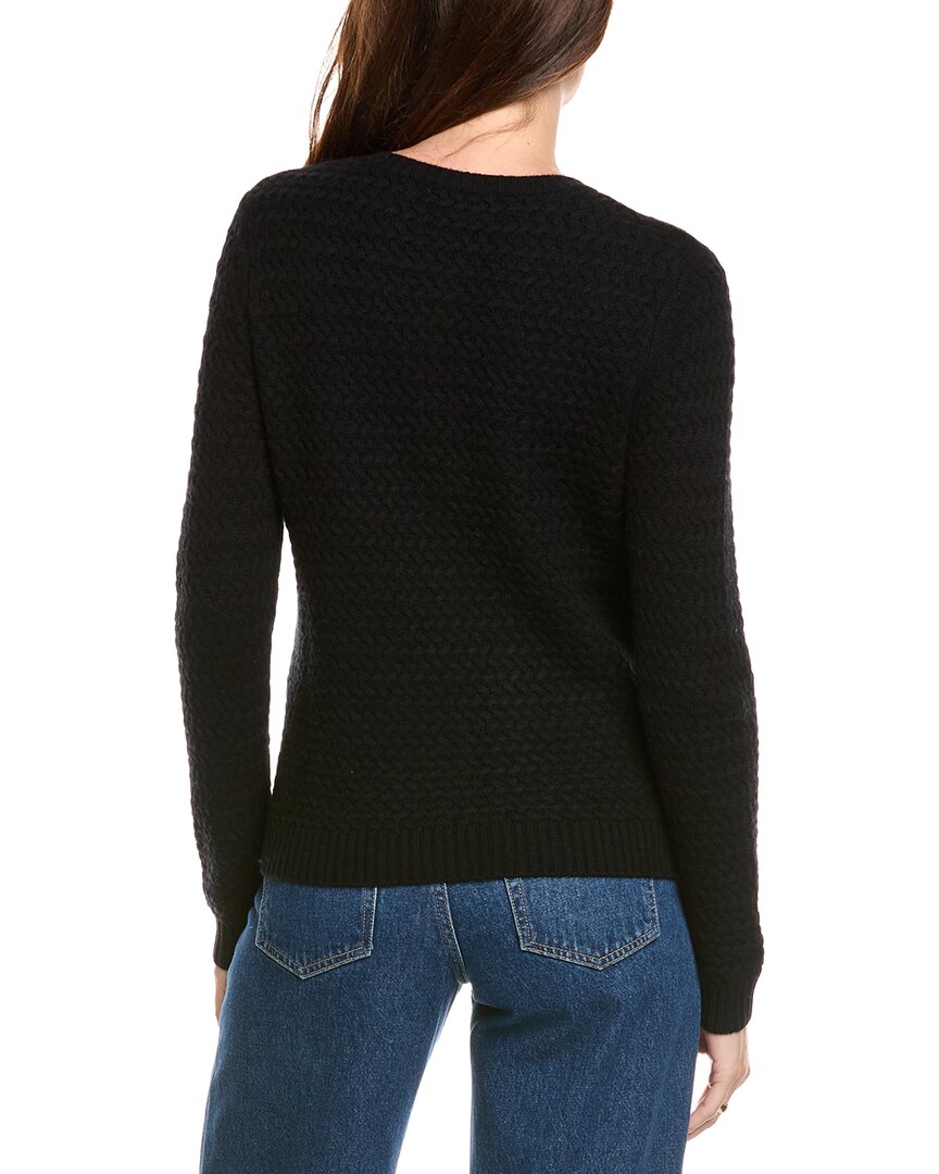 Kier + J Basket Weave Wool & Cashmere-Blend Cardigan