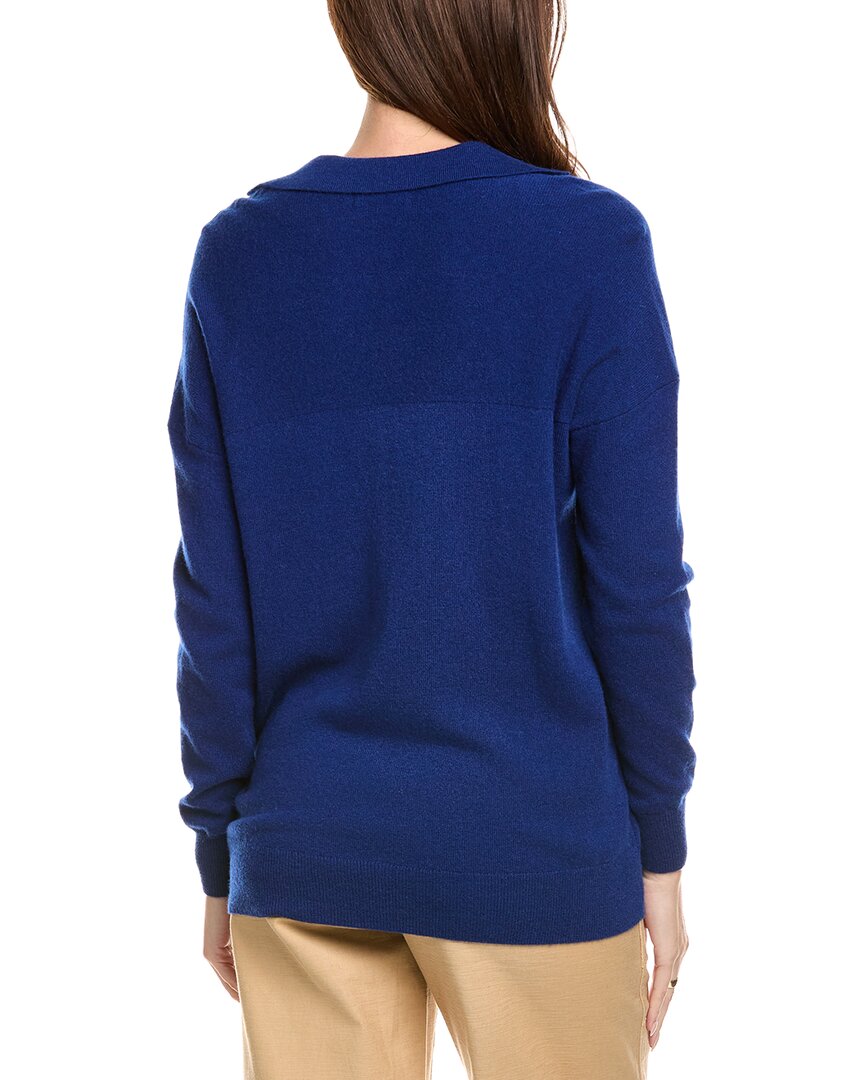 Kier + J Wool & Cashmere-Blend Oversized Polo Sweater