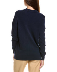 Kier + J Oversized Wool & Cashmere-Blend Sweater