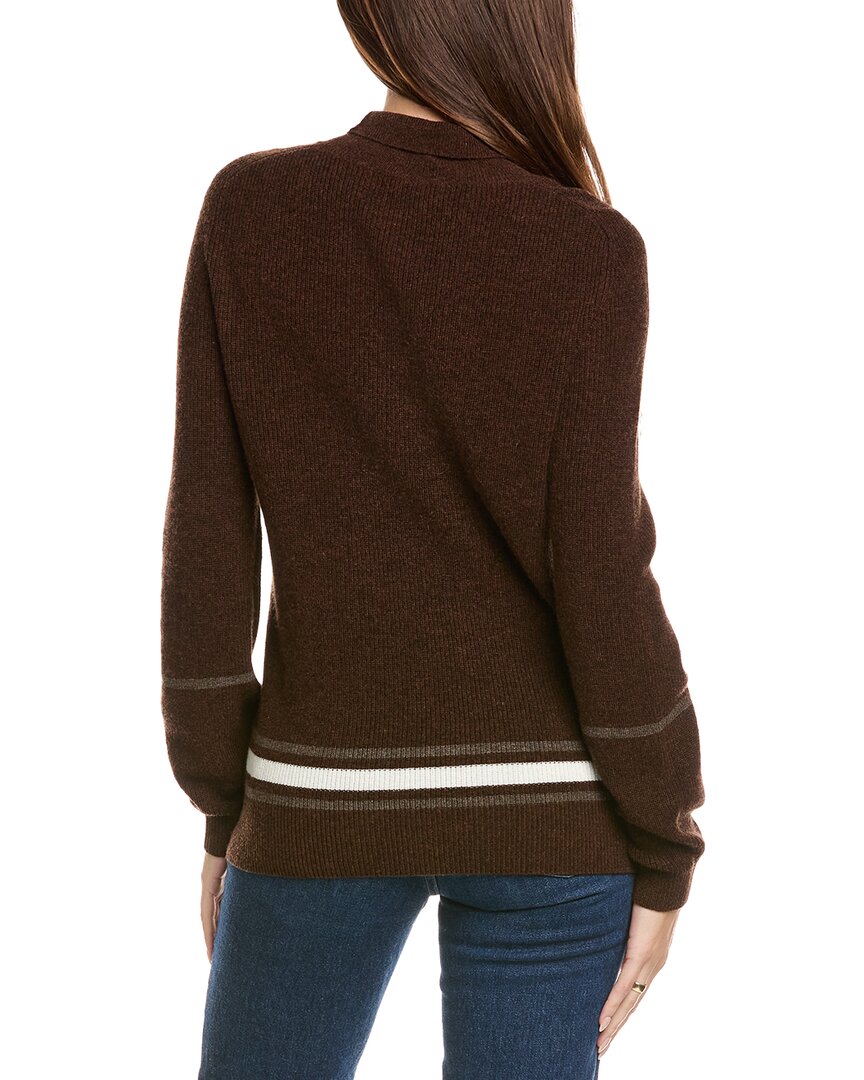 Kier + J Ribbed Mock Neck Wool & Cashmere-Blend Sweater