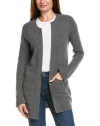 Kier + J Wool & Cashmere-Blend Open Cardigan