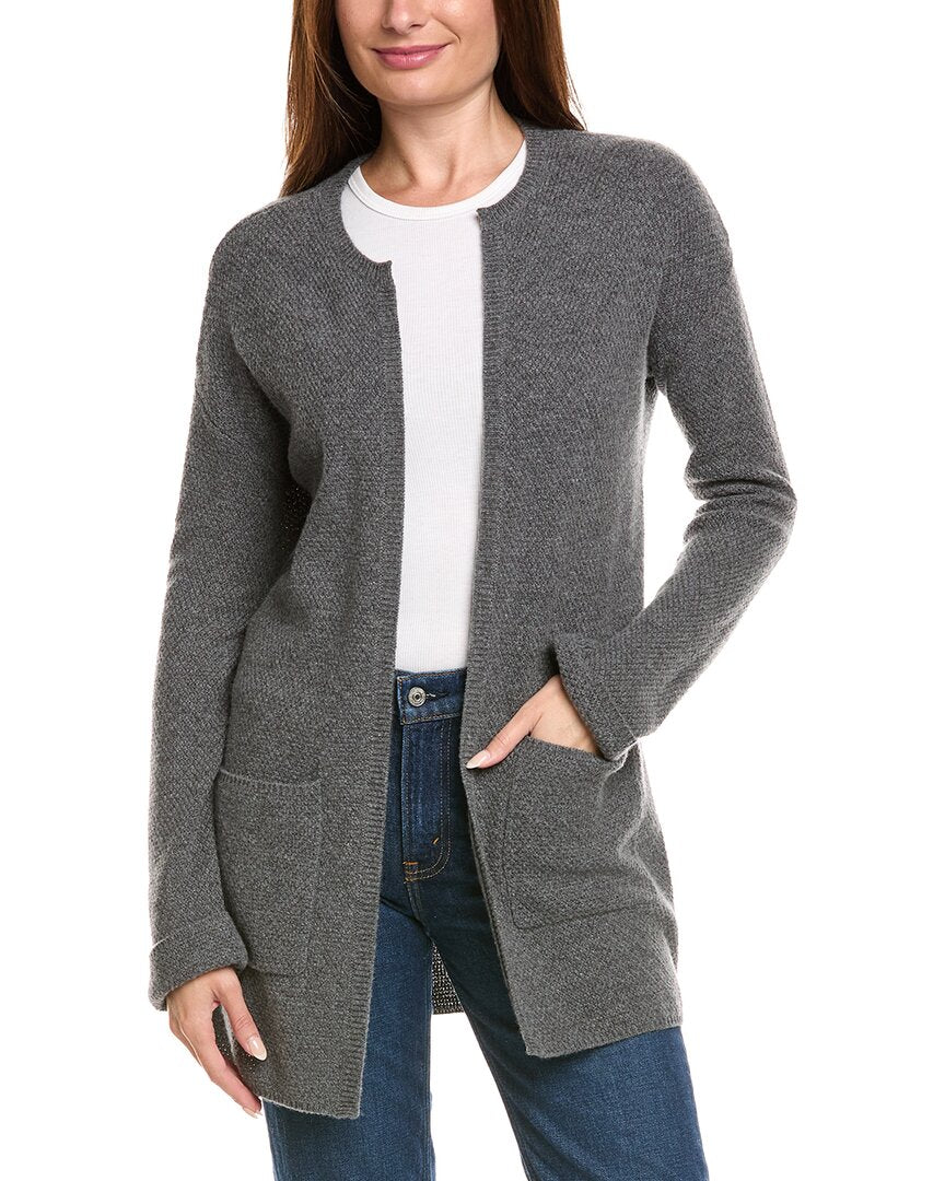 Kier + J Wool & Cashmere-Blend Open Cardigan