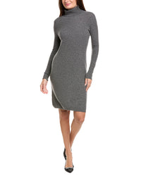 Kier + J Turtleneck Wool & Cashmere-Blend Dress
