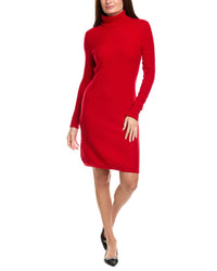 Kier + J Turtleneck Wool & Cashmere-Blend Dress