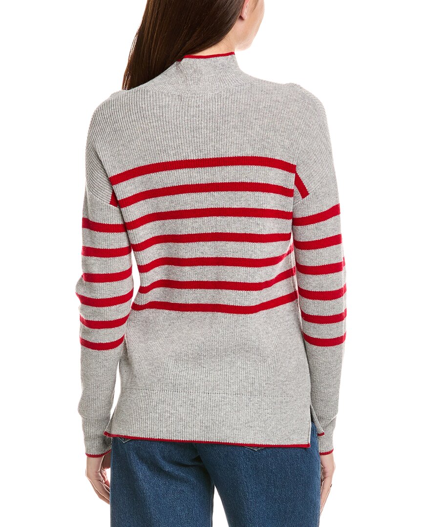 Kier + J Wool & Cashmere-Blend Mock Neck Sweater