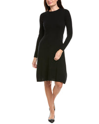 Kier + J Crewneck Wool & Cashmere-Blend Dress