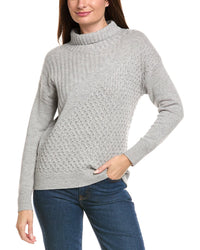 Kier + J Turtleneck Wool & Cashmere-Blend Sweater