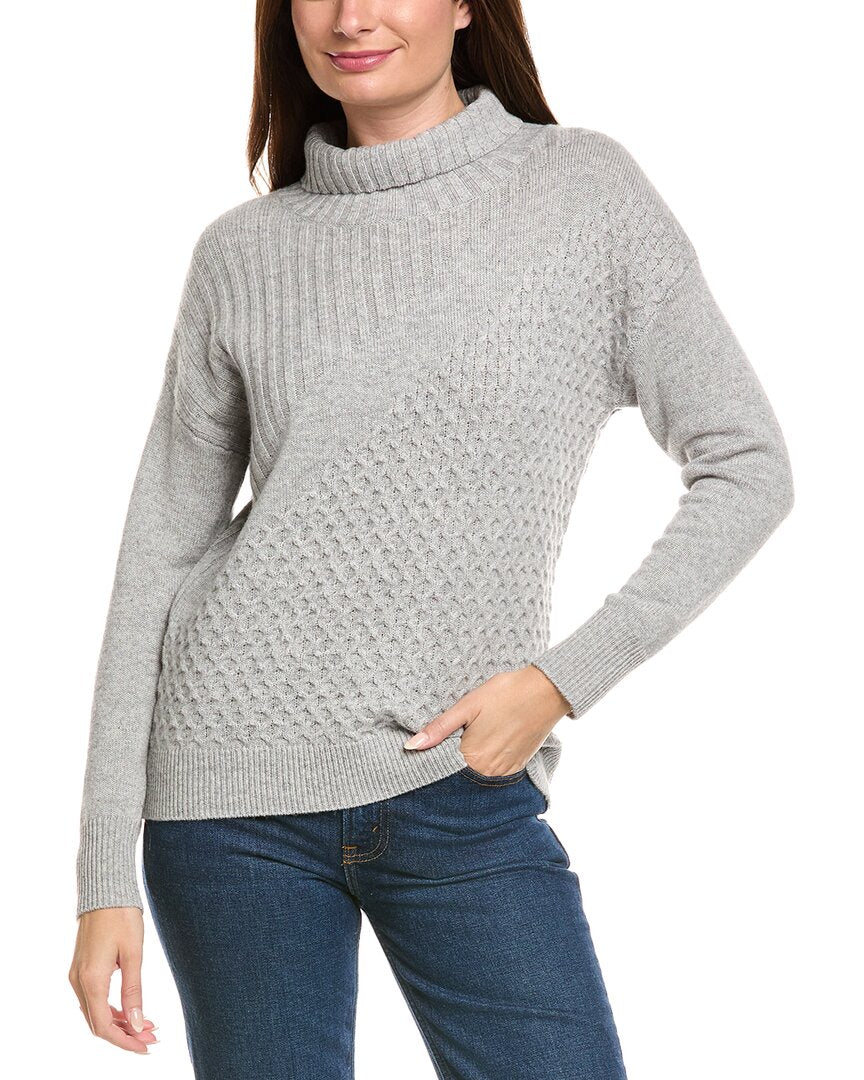 Kier + J Turtleneck Wool & Cashmere-Blend Sweater