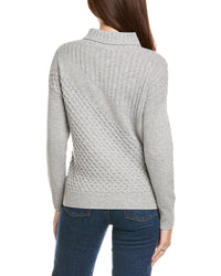Kier + J Turtleneck Wool & Cashmere-Blend Sweater