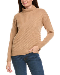 Kier + J Turtleneck Wool & Cashmere-Blend Sweater