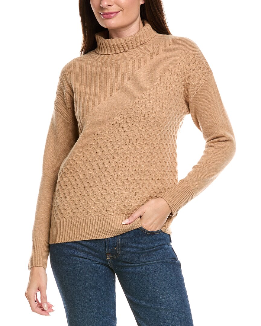 Kier + J Turtleneck Wool & Cashmere-Blend Sweater