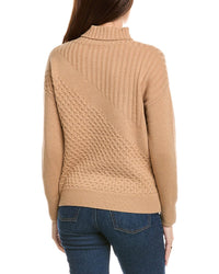Kier + J Turtleneck Wool & Cashmere-Blend Sweater