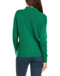 Kier + J Turtleneck Wool & Cashmere-Blend Sweater
