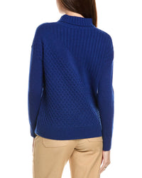 Kier + J Turtleneck Wool & Cashmere-Blend Sweater