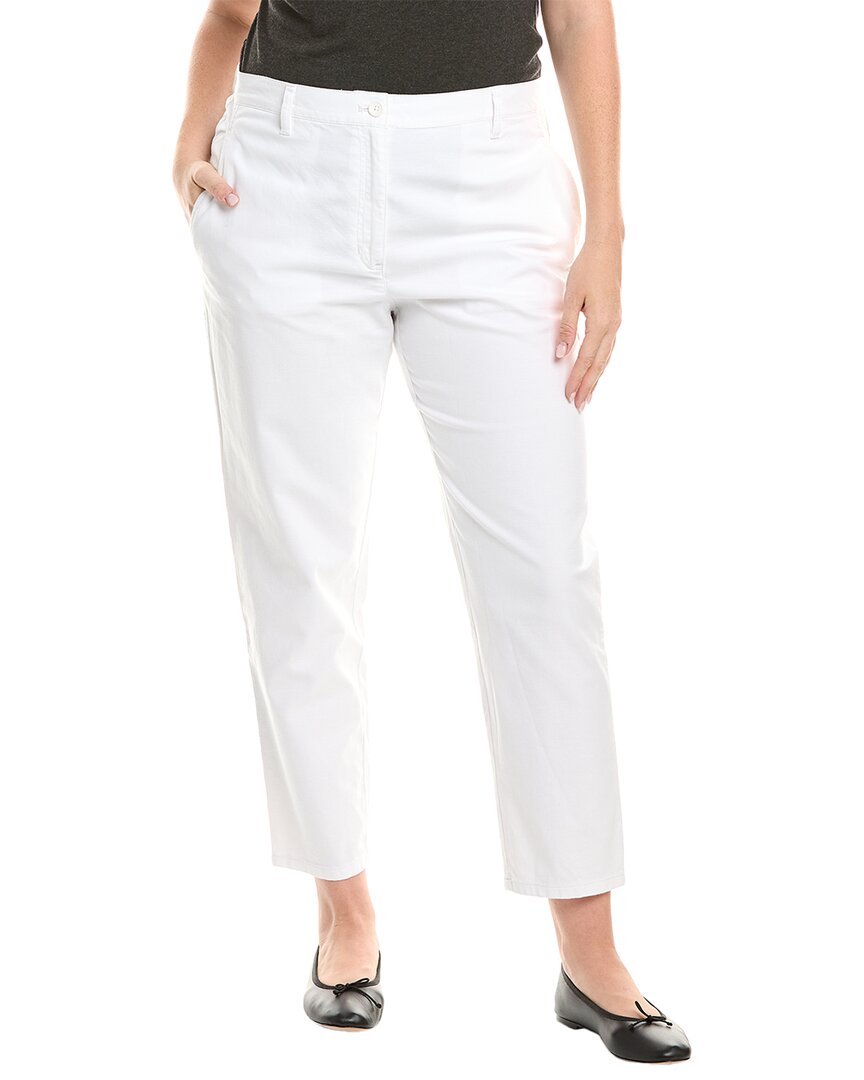 Eileen Fisher Plus High Waisted Tap Ankle Pant