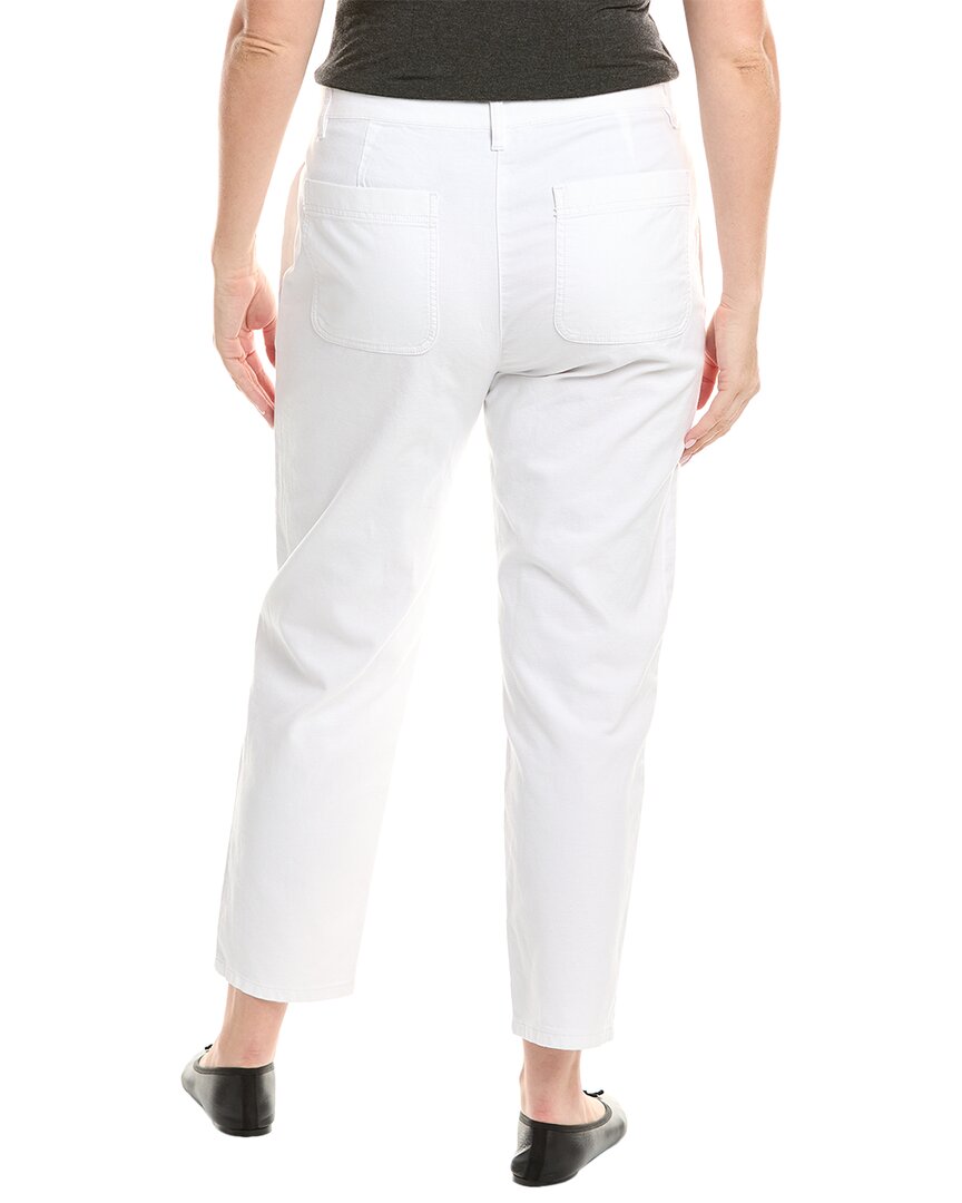 Eileen Fisher Plus High Waisted Tap Ankle Pant