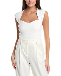 Simkhai Abia Cropped T-Shirt White
