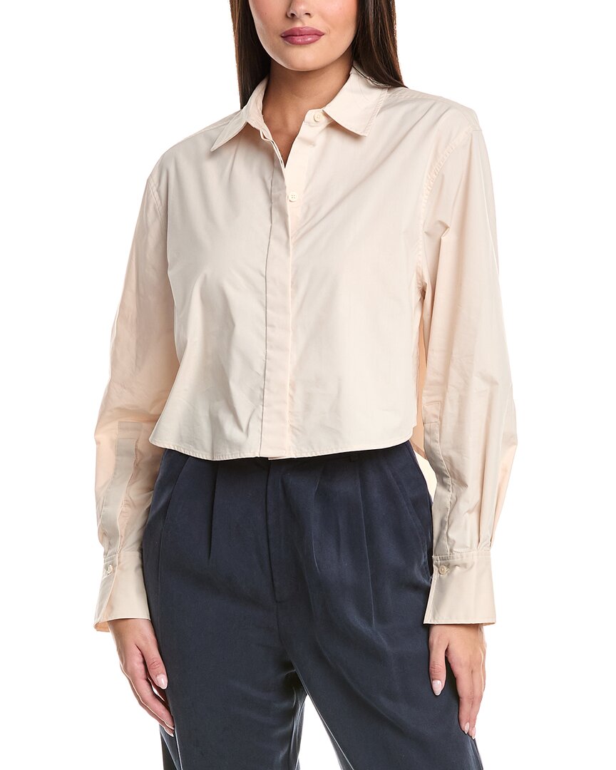 Simkhai Renata Cropped Button-Down Shirt
