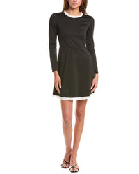 Reveriee Eyelet Trim Mini Dress