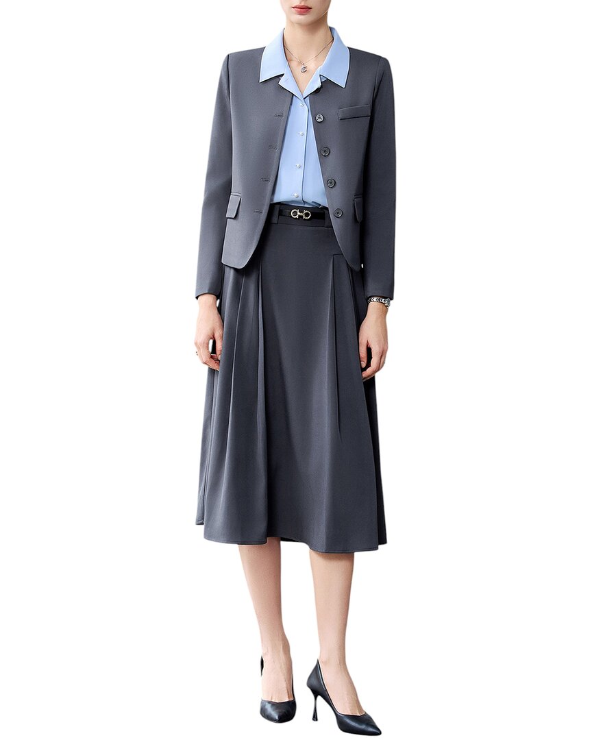 Bossy Chic 2Pc Blazer & Skirt Set
