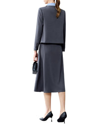 Bossy Chic 2Pc Blazer & Skirt Set