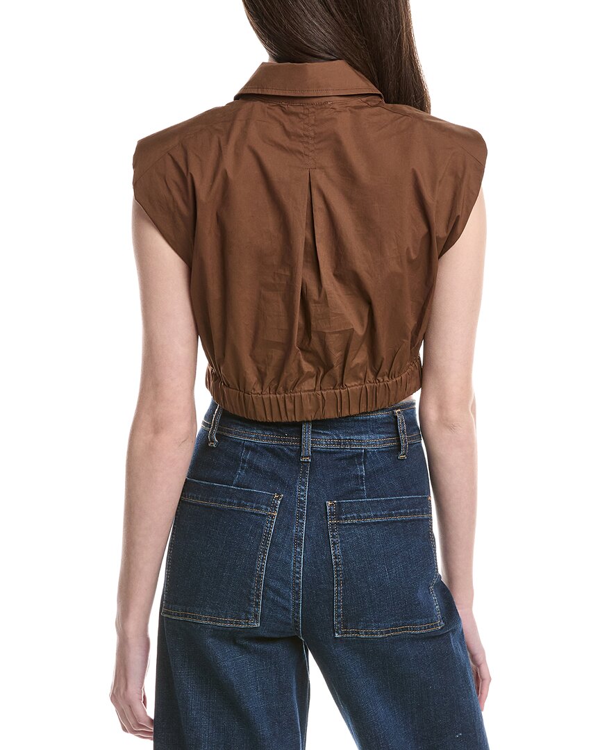 Luxe Always Shoulder Pads Crop Top