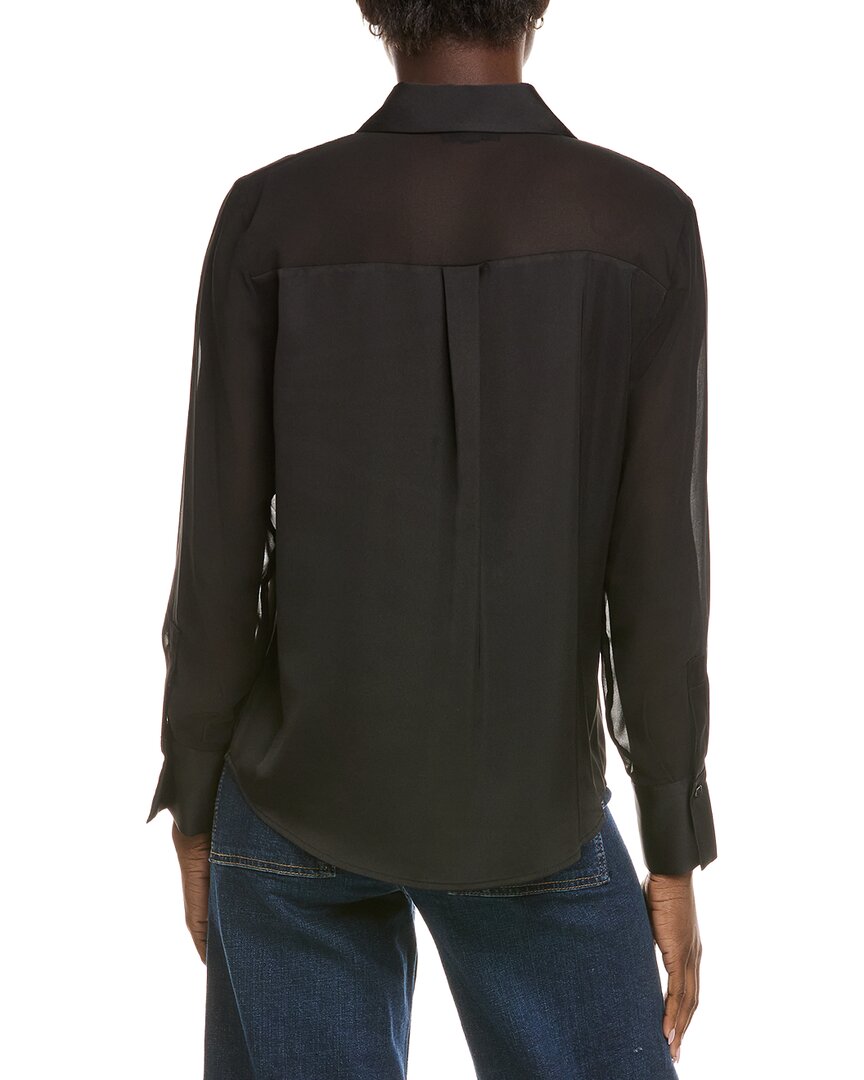 Kenneth Cole Sheer Button Top