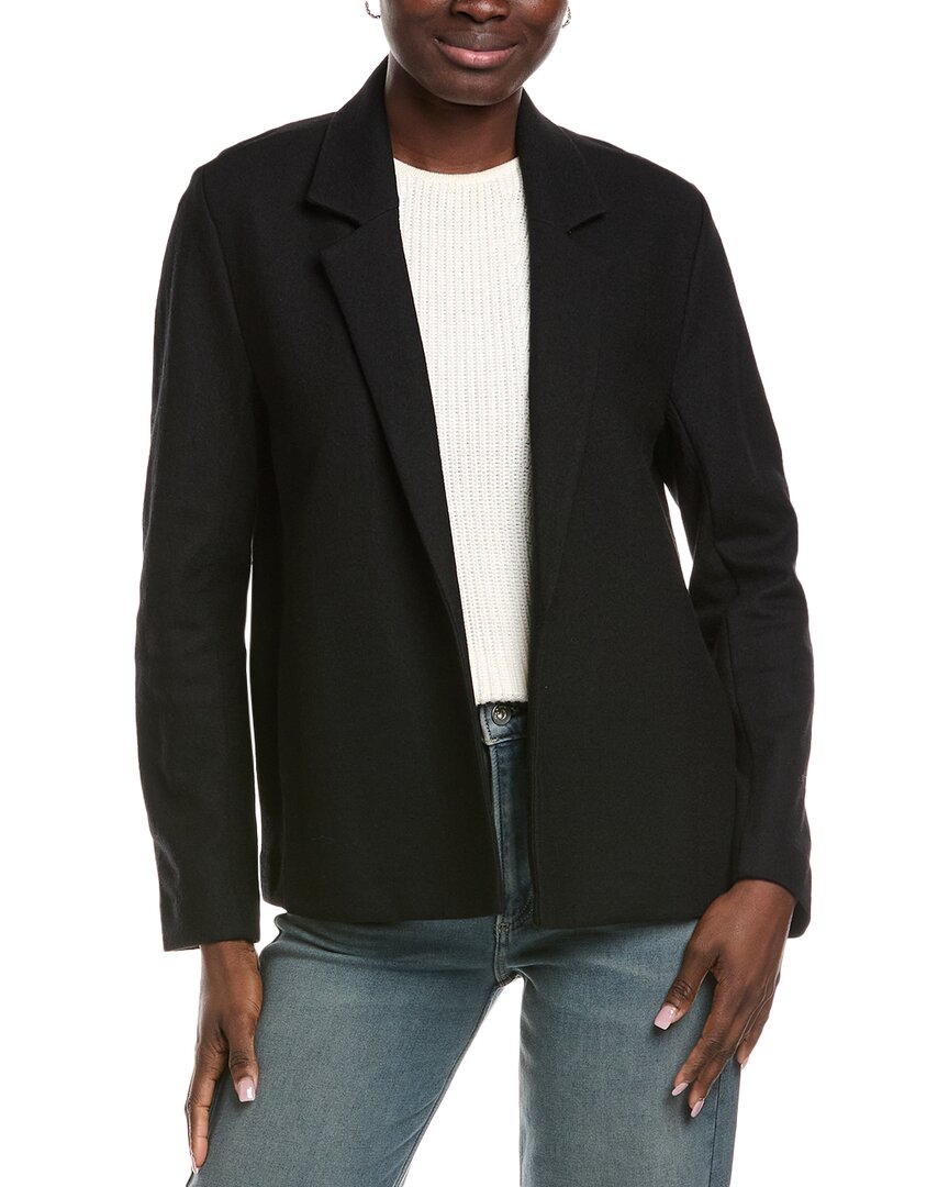 Eileen Fisher Womens Wool Blazer, 1X, Black