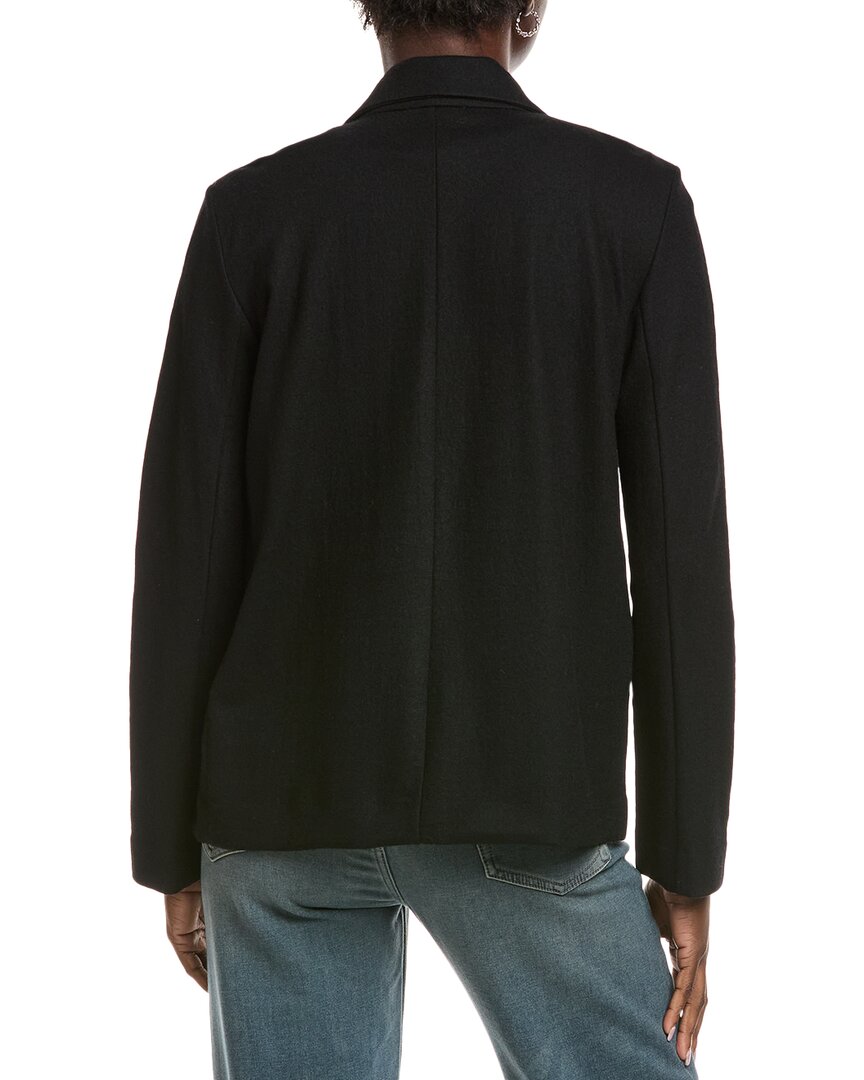 Eileen Fisher Womens Wool Blazer, 1X, Black
