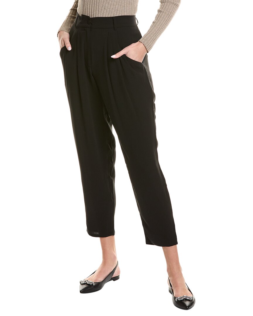 EILEEN FISHER Eileen Fisher Plus Taper Silk Ankle Pant