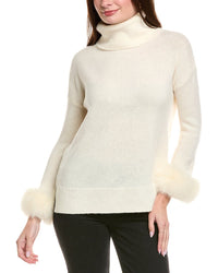 Hannah Rose Turtleneck Wool & Cashmere-Blend Sweater