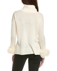 Hannah Rose Turtleneck Wool & Cashmere-Blend Sweater