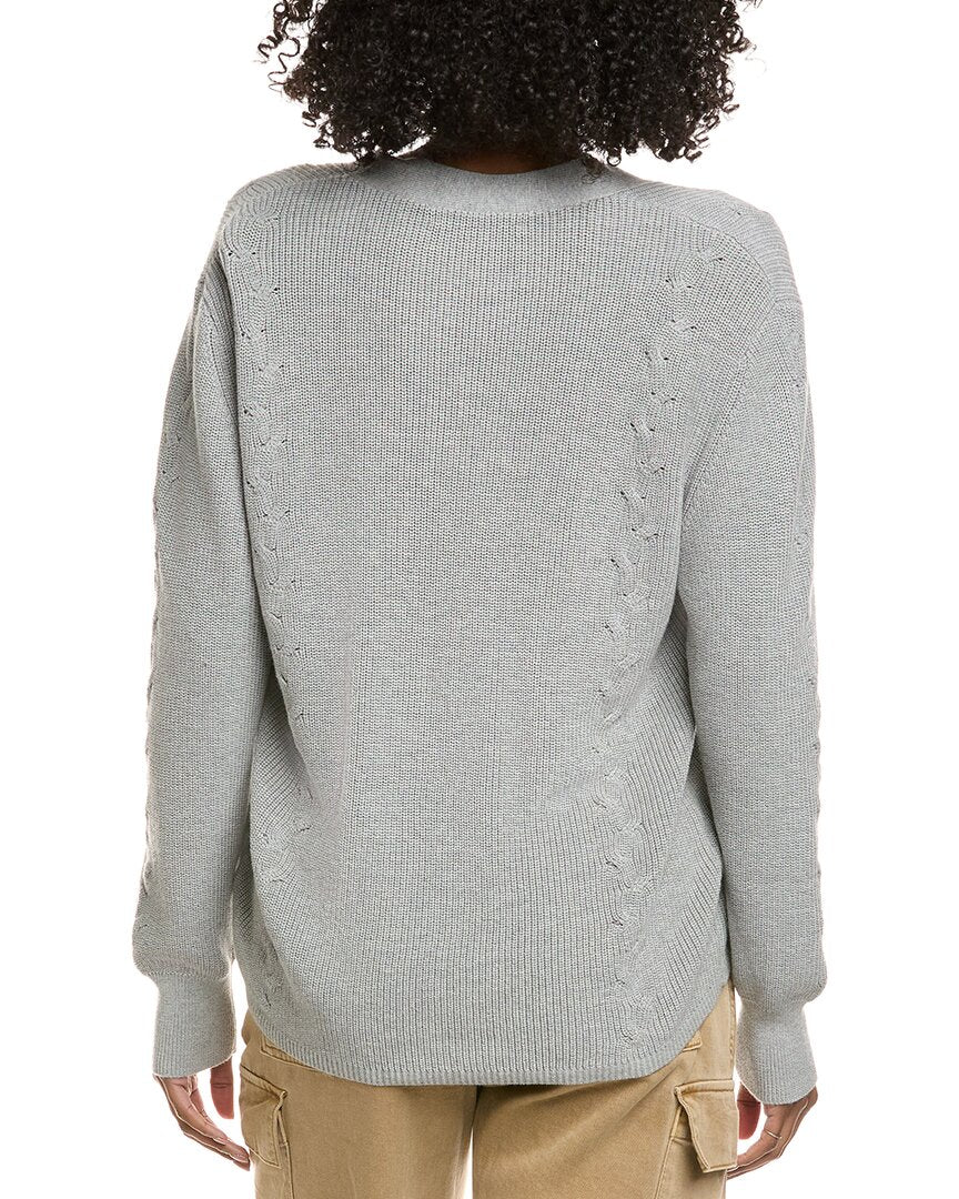 Hannah Rose Shaker Button Cashmere-Blend Cardigan