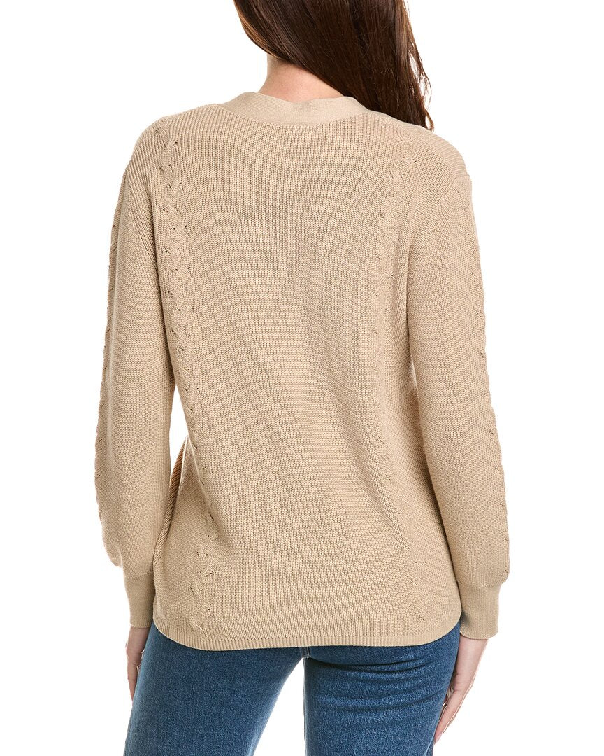 Hannah Rose Shaker Button Cashmere-Blend Cardigan
