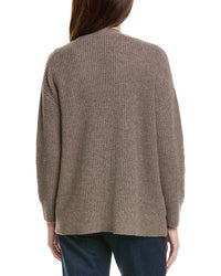 Hannah Rose Shaker Long Wool & Cashmere-Blend Cardigan