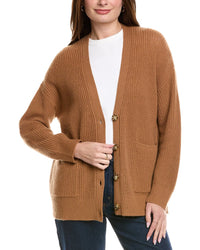 Hannah Rose Shaker Long Wool & Cashmere-Blend Cardigan