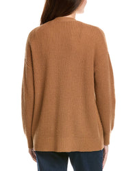 Hannah Rose Shaker Long Wool & Cashmere-Blend Cardigan