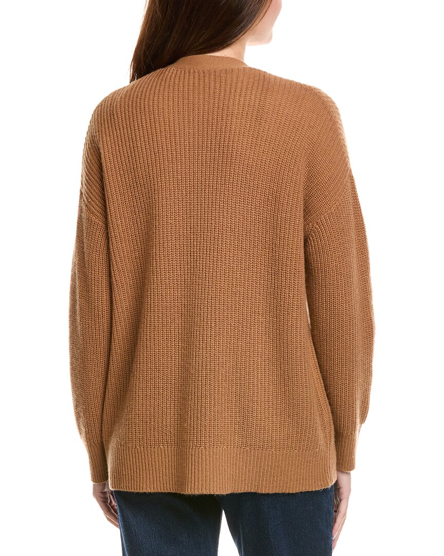 Hannah Rose Shaker Long Wool & Cashmere-Blend Cardigan