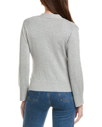 Hannah Rose Cinched Waist Button Cashmere-Blend Cardigan