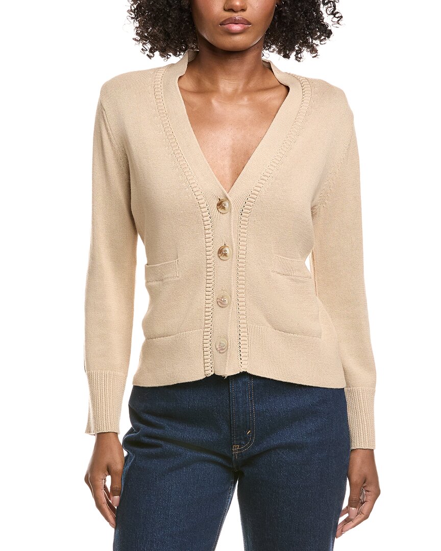 Hannah Rose Cinched Waist Button Cashmere-Blend Cardigan