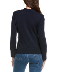 Hannah Rose Cinched Waist Button Cashmere-Blend Cardigan
