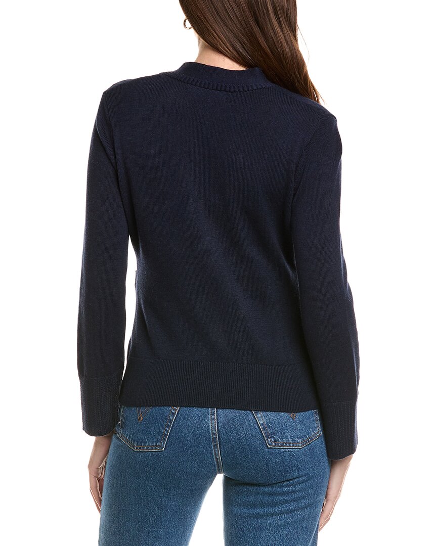 Hannah Rose Cinched Waist Button Cashmere-Blend Cardigan